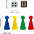 Set, 9.78 inches Ludo Board Game - Magnetic Folding Travel Suitable for Adults and Kids, Easy to Carry, in Size