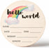 Rainbow Baby Announcement Sign - Newborn Birth Celebration