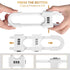 4 Pack U-Shaped Sliding Cabinet Locks, Adjustable Baby Proof Clips for Home Cabinets and Doors