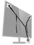 3 Pack No-Drill Flat Screen TV Safety Straps, Adjustable Anti-Tip Furniture Anchor