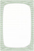 Green Gingham Checkered Crib Sheets for Boys and Girls, Fitted Baby Crib Sheets Soft and Breathable Mini Crib Sheets 52 X 28 Inches by WELLDAY