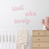 AOCEAN Wood Sign Boho Decor Isnt She Lovely Wall Art Bedroom Baby Girl Princess Room Nursery Shelf Home Decoration