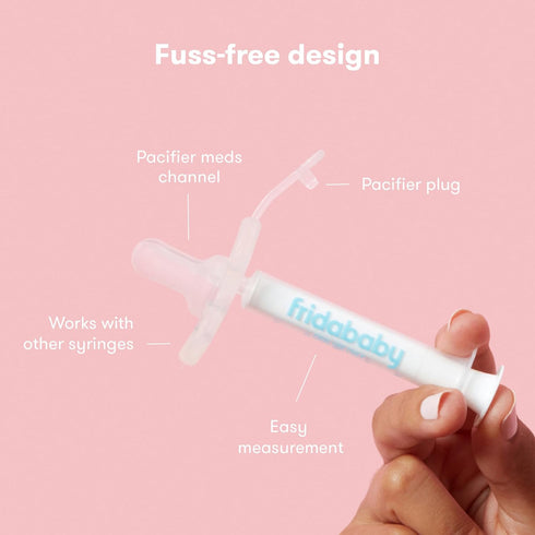 Accu-Dose Paci Medicine Dispenser by Frida Baby - Mess-Free Syringe for Easy Use, Made in USA