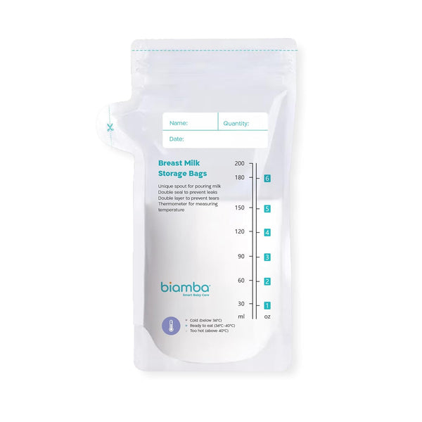 50-Piece Milk Storage Bags Breastmilk by Biamba - Breastmilk Storage Bag Freezer