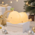 FRDEV 3 Dimmable Silicone Night Light for Kids, Squishy Elephant Lamp - Level Rechargeable with Timer, Safe Bedside