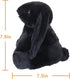Apricot Lamb Toys Plush Bunny Rabbit, Stuffed Animal with Fluffy Soft Ears (Black, Small-8")