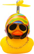 wonuu Rubber Duck Car Decorations, Cute Yellow Duck Dashboard Ornaments with Propeller
