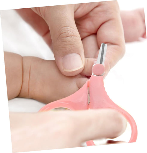 SOPOTUTU Set Trimming Nail Care Cute Case Boy Girl Nail Kit Includes Clipper Scissors and Tweezers Safe for Newborns