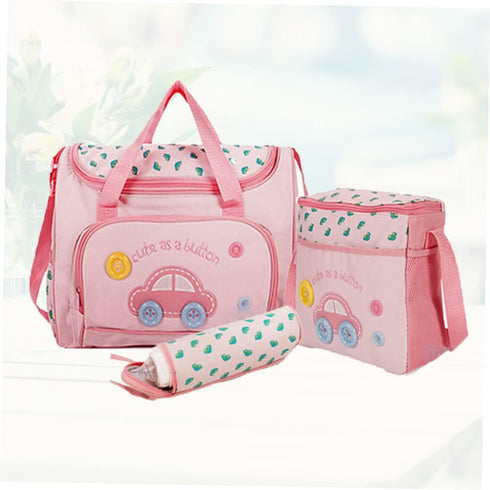 Mummy Set 4-piece Multi-function Bag Diaper Bag Shoulder Strap Nursing Changing Station for Mom