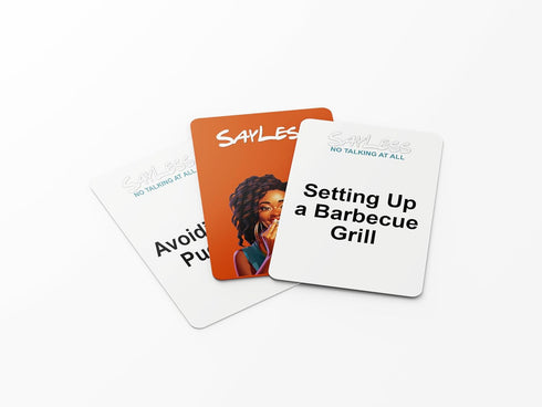 Kinfolk SayLess - The Ultimate Family Game Night Starter, Taboo-Style Word Guessing Game for Unstoppable Laughs