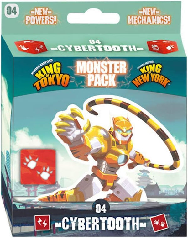 IELLO: Monster Pack #4 Cybertooth, New Game Mechanic, Compatible with All Existing Monsters, 2 to 6 Players