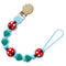 BIGSPINACH Silicone Pacifier Clips for Boys & Girls Personalized Pacifier Holder;Neutral &