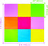 POCO DIVO 36-SQFT 9-Tile Setup 18-Border Giant Play Mat Excise Mat Easy Solid EVA Foam Mat Multi-Color Interlocking