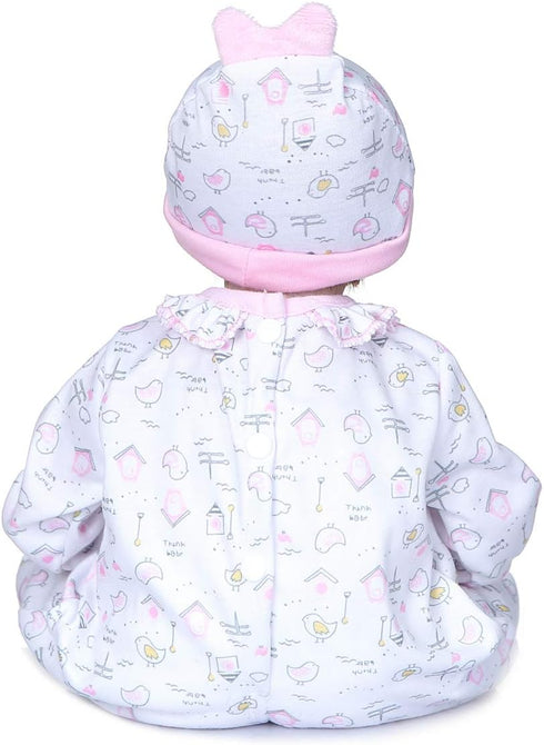 2Pcs Medylove Reborn Baby Dolls Girls Clothes for 16-18 Inch Dolls, Pink Outfit