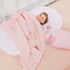 Fanfanwin 2 Pack 33 16 Inches Flannel Baby Bassinet Sheets x Pink and White Soft Christmas Flannel Crib Sheets, Fit