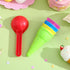5pcs TOYANDONA Beach Toys Plastic Ice Cream Cones Scoop Kids Seaside Play Sand Toys for Children Toddlers (Random