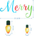 91 Pieces Christmas Wall Stickers, PVC Merry Christmas Lights Bulb Wall Decals for Decoration