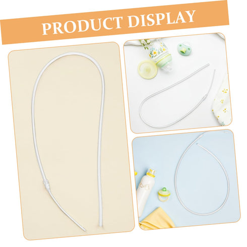 HONITANO 2Pcs Reusable Breastmilk Auxiliary Tubes for Bottle Feeding Transition Aid Milk Storage Replacement Tubing