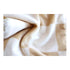 Handcrafted Plush Mini Baby Blanket Pacifier Holder - Tan & White Checked