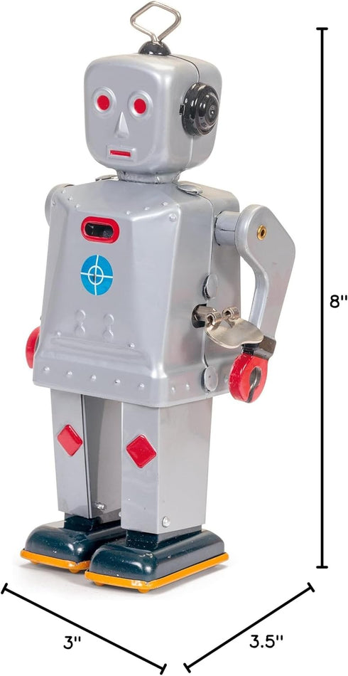 Retro Wind-Up Sparkling Mike Robot Toy