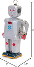 Retro Wind-Up Sparkling Mike Robot Toy