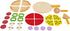 Hape Homemade Wooden Pizza Play Kitchen Food Set and Accessories, Multicolor, for Kids 3 Years and Up
