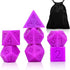 Silicone Dice, DND 7PCS Silicone Dice Set with Flannelette Bag Storage Box for Dungeons & Dragons Role-Playing and