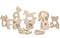 Baby Teething Toys - Penta Angel 10Pcs Natural Wooden Teething Animal Rings for Newborns