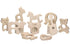 Baby Teething Toys - Penta Angel 10Pcs Natural Wooden Teething Animal Rings for Newborns