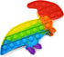 only U Set, Set 4 Pack Dinosaur Pop Fidget Toys Silicone Rainbow Dinosaur Popper Fidget for Children, Sensory Squeeze