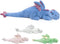 Weighted Stuffed Animal 5Lbs 35.4", Heavy Soft Dragon Plush Toy, Blue Weighted
