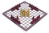 Hnefatafl - The Viking Game, Cardinal Edition with Red Pieces