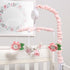 12 The Peanutshell Crib Mobile for Girls - Pink Musical Baby Crib Mobile with Lullabies, Flower Baby Mobile Crib Pink