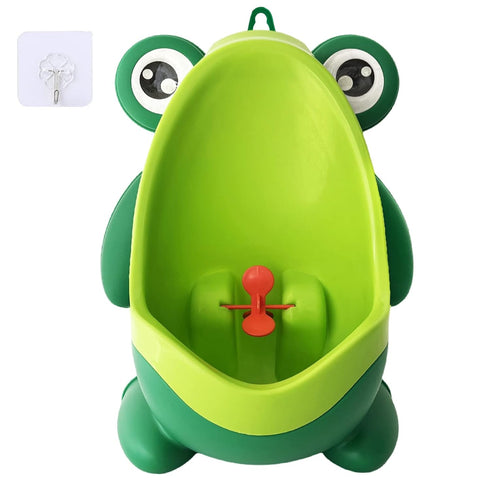 Frog Pee Training,Cute Potty Training Urinal for Boys with Funny Aiming Target,Green
