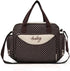 PUPZY 5pcs Set Diaper Bag Tote - Baby Bags for Mom (Brown