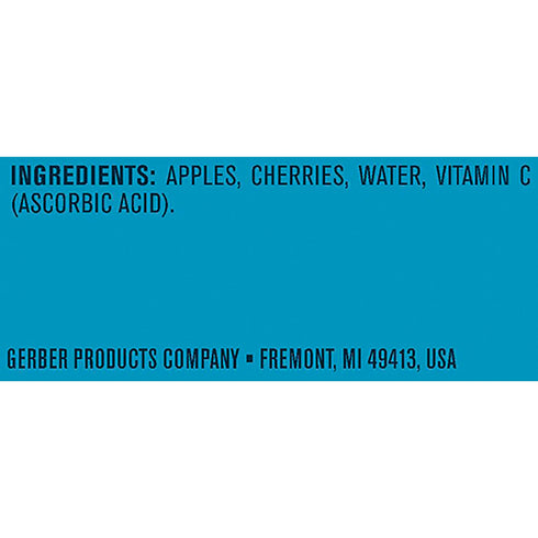 Gerber 2nd Foods Fruits, Apple & Cherry Pureed Baby Food, 4 Ounce Tubs, 2 Count, Pack of 8