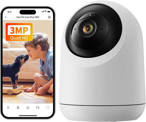 SwitchBot Security Indoor Camera 2K - Pan/Tilt Cam 3MP for Baby Pet Monitor,