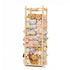 BENCHRY Stuffed Animal Storage, Wood Stuffed Animal Zoo Storage with Brake Wheels, Space