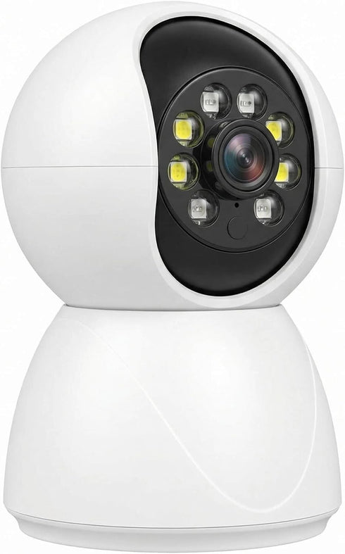 vevbze 360 Pan/Tilt Wi-Fi Pet Camera with Auto Motion Tracking, Night Vision, Treat
