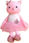 Plush Ballerina Dolls Kitten Cat Stuffed Animals, 15.5 Inches, Ballet Dance Recital Gifts for Girls (Pink)