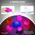 1-3, Set Swimming Bath Toys for Toddlers No Hole Cute Light Up Bathtub Toys Floating Rubber Sea Animal with Flashing