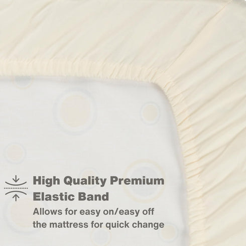 Everyday Kids Fitted Crib Sheet, 100% Soft Breathable Microfiber Baby Sheet, Fits Standard Size Crib Mattress 28in x