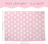 30 40 Inches Heart Minky Baby Blanket x for Girls, Soft Plush Receiving Blanket with Dotted Back, Gift for Toddler