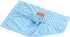 CREVENT Cozy Plush Baby Security Blanket Loveys | Blue Dinosaur with Minky Dot Front & Sherpa Backing for Boys