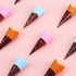 Haiabei 80 Pcs Mini Realistic Artificial Ice Cream Cone Adorable Ice Cream Cone Pretend Play Food Dollhouse