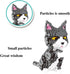 Mini Cat Building Blocks Set, 3D Puzzle Toy Bricks for Kids or Adults, 1300PCS Micro Mini Blocks (Cat Gray)