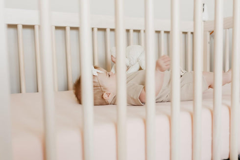 Blush Premium Knit Baby Crib Sheets - Soft & Breathable