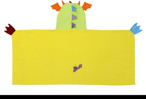 Zoochini Child Plush Terry Hooded Towel - Drool the Dragon