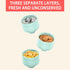 Manwetye 2 3-Layers PCS Baby Milk Powder Dispenser,Formula Dispenser Portable Milk Powder Formula Dispenser Container