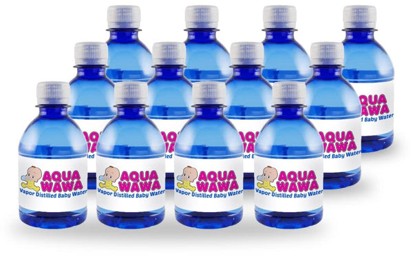 Generic AQUAWAWA Nursery Water for Babies 12 Pack 8 oz Bottles Purified Vapor